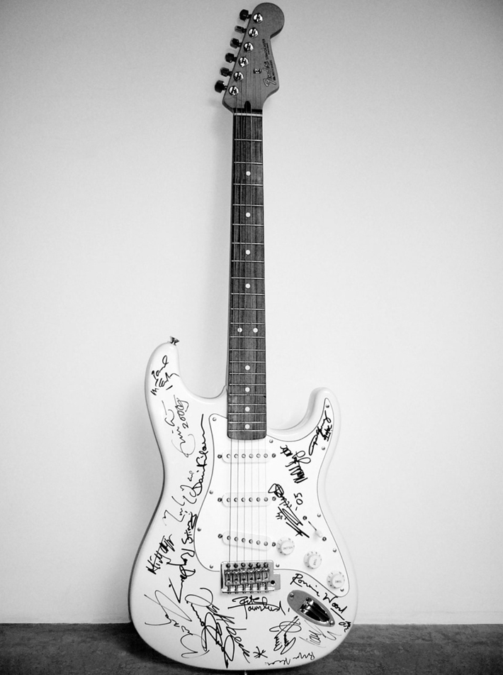 “A unique Fender Stratocaster Guitar came out as the most notable thing auctioned to raise money for the Reach Out to Asia charity.”