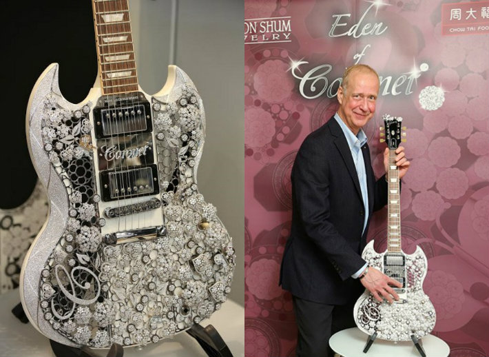 Gibson Brands, CORONET® and Mark Lui Create Diamond Gibson Guitar