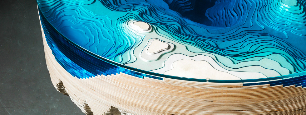 Limited Edition Ocean Cross-Section Table by Duffy London