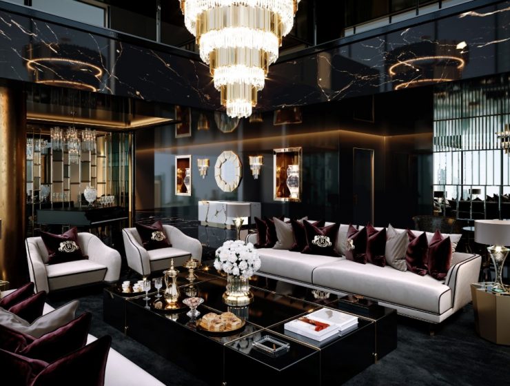 Black and Gold Reign In This Luxury Home FT