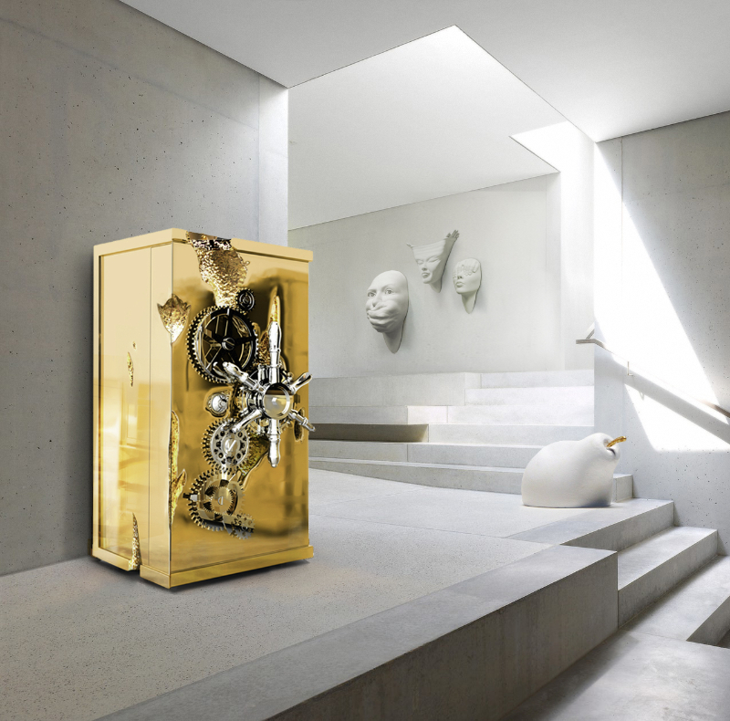 Imposing Entryway With A Luxury Safe
