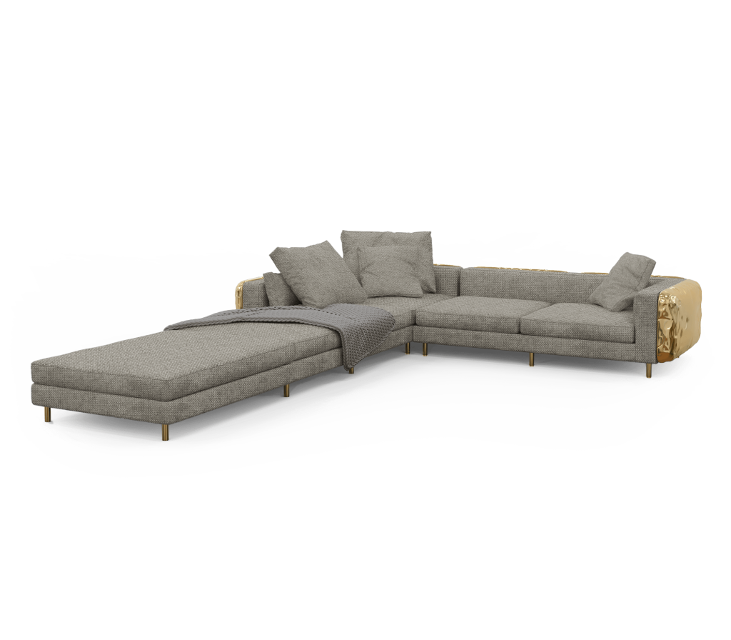 grey modular sofa