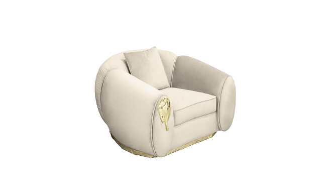 beige armchair